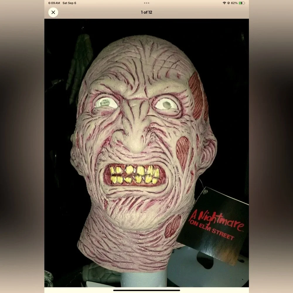VANTAGE Nightmare On Elm Street Deluxe Late Freddy Mask 3319 NW LINE CINEMA 2000